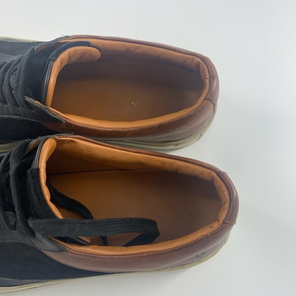 Frye Men’s Size 11.5M Leather Suede Casual Oxford Shoes Brown/ Black - Picture 5 of 7